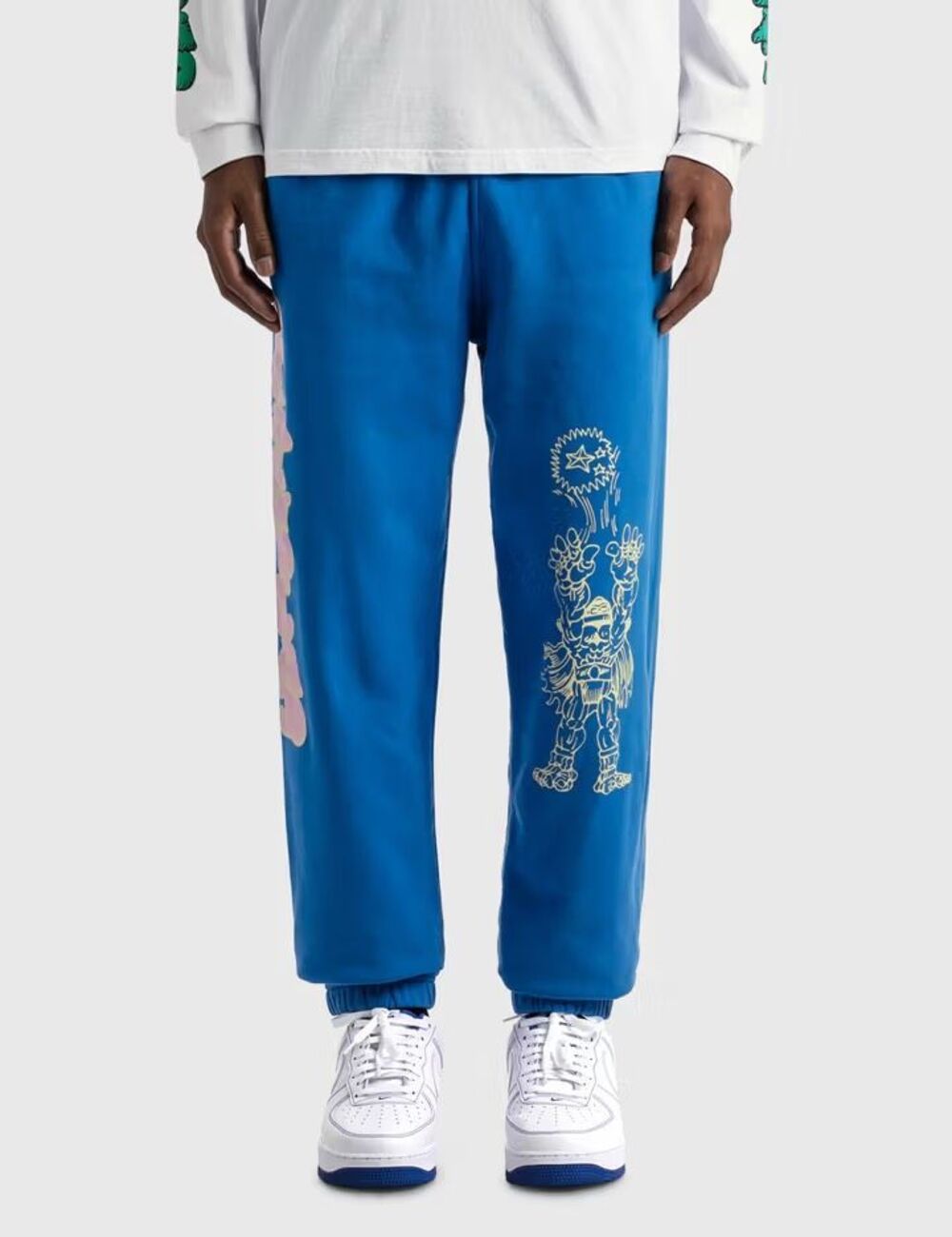 Brain-Dead Mens Blue Ultimate Star Search Fleece Lined Jogger Sweatpants Medium